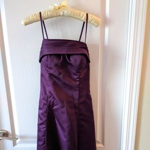 Purple formal dress with lining